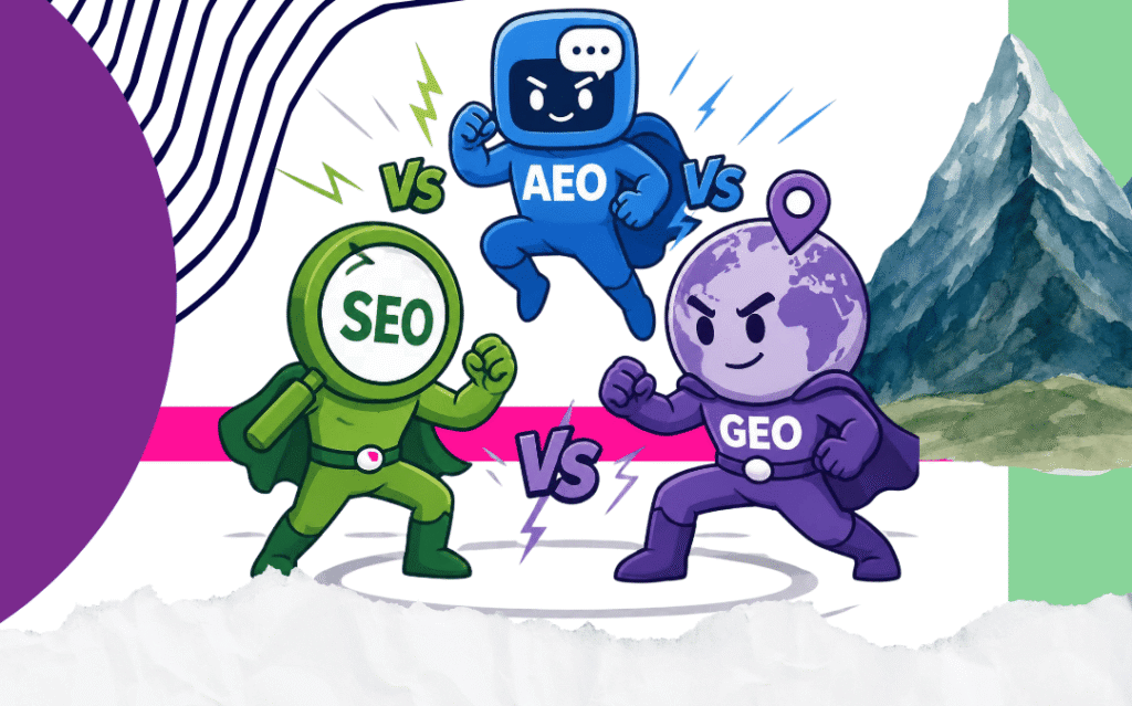 SEO vs. AEO vs. GEO